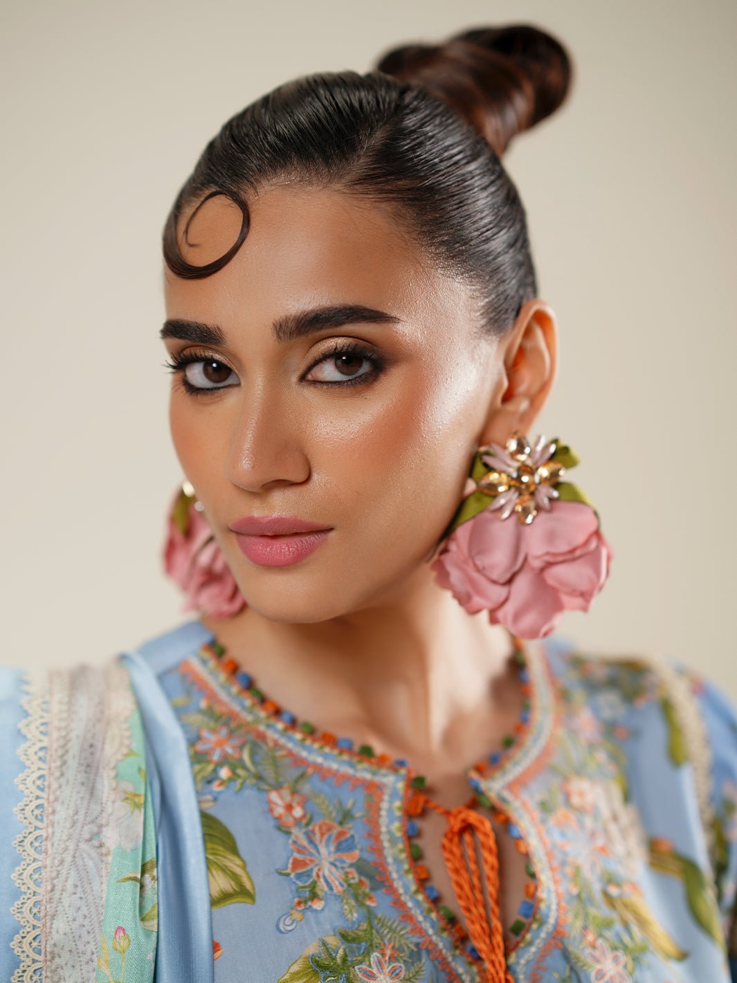 Bin Ilyas | Eres Bonita Viscose 25 | 1105 - B - is Pastel Blue dress from Bin Ilyas - Ladies Clothes - Maria Faisal