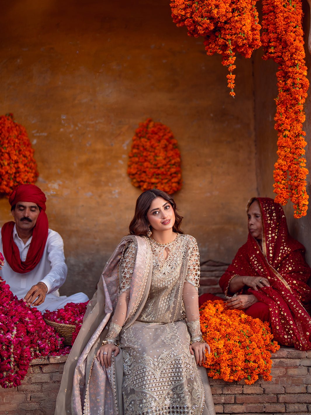 Bin Ilyas | Sona Gachi Luxury Formals | D - 601 - is Cloud Gray dress from Bin Ilyas - Ladies Clothes - Maria Faisal