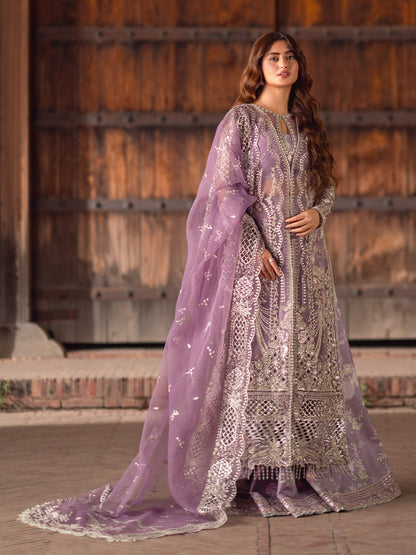 Bin Ilyas | Sona Gachi Luxury Formals | D - 603 - is Organza dress from Bin Ilyas - Ladies Clothes - Maria Faisal