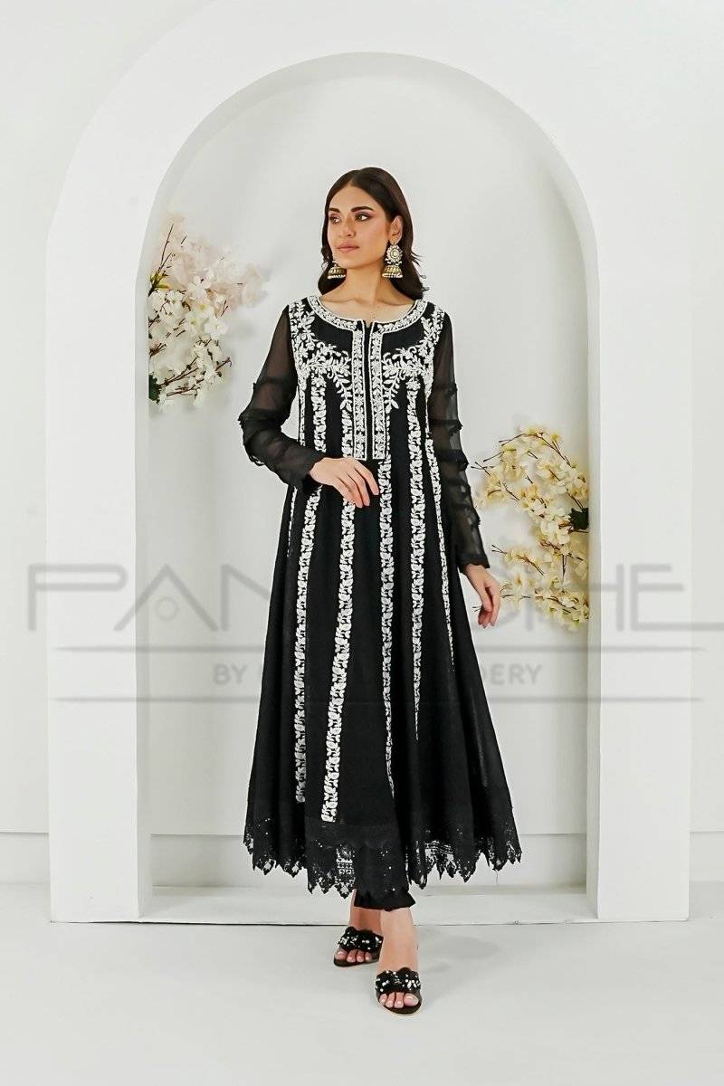 Panache | Pret | Black Grace by Maria Faisal - Registered Vendor of : Panache By Mona - type : Ladies Clothes - 100% original wedding dresses