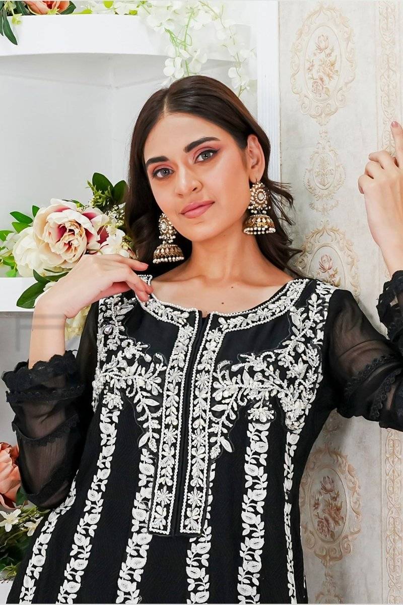 Panache | Pret | Black Grace by Maria Faisal - Registered Vendor of : Panache By Mona - type : Ladies Clothes - 100% original wedding dresses