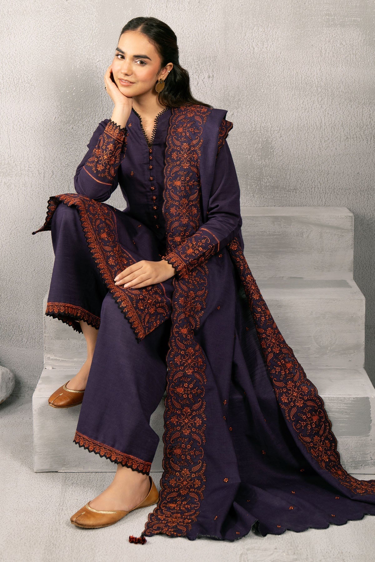 Kayseria | Winter Khaddar 24 | C6066-1 - Ladies Clothes - Maria Faisal