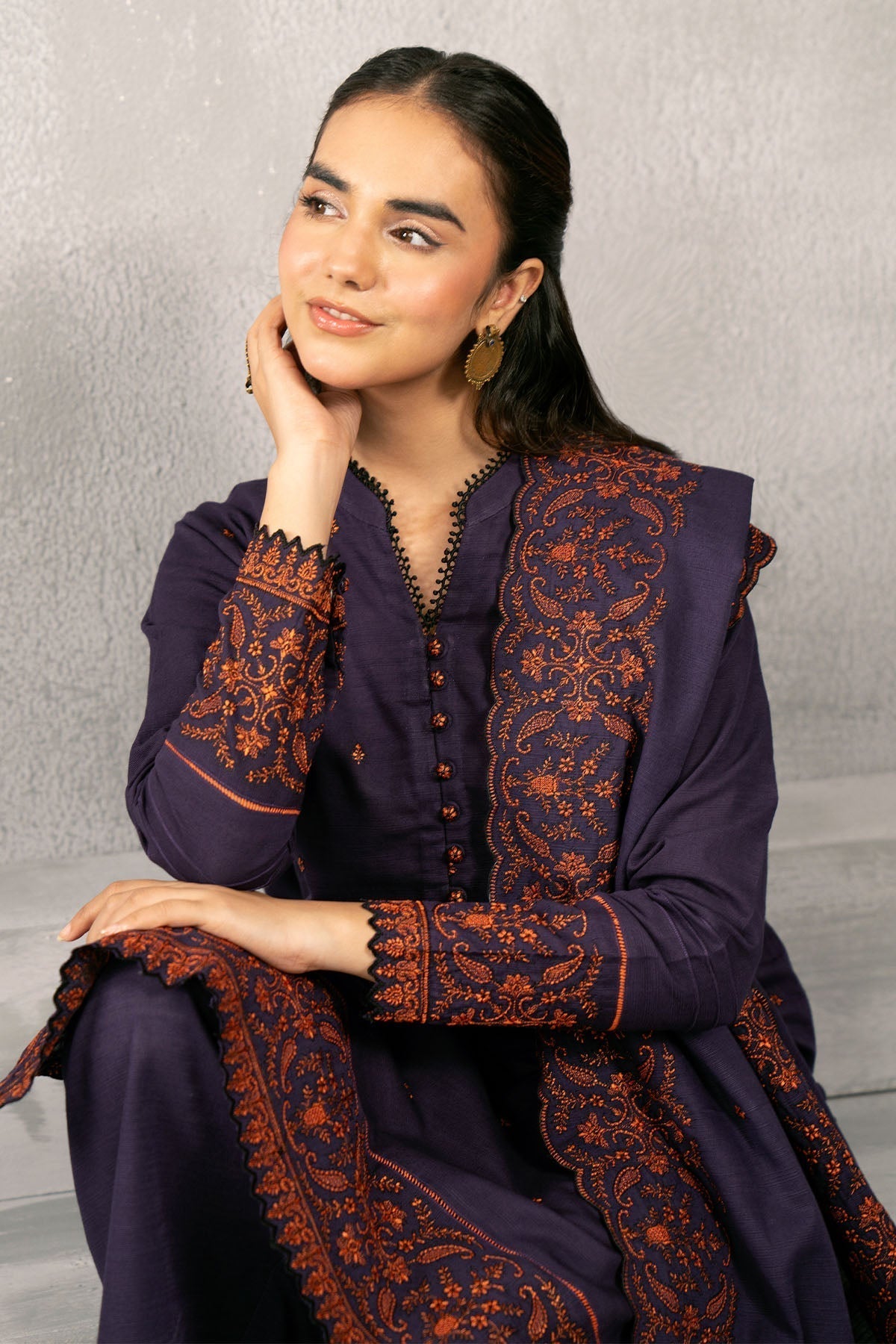 Kayseria | Winter Khaddar 24 | C6066-1 - Ladies Clothes - Maria Faisal