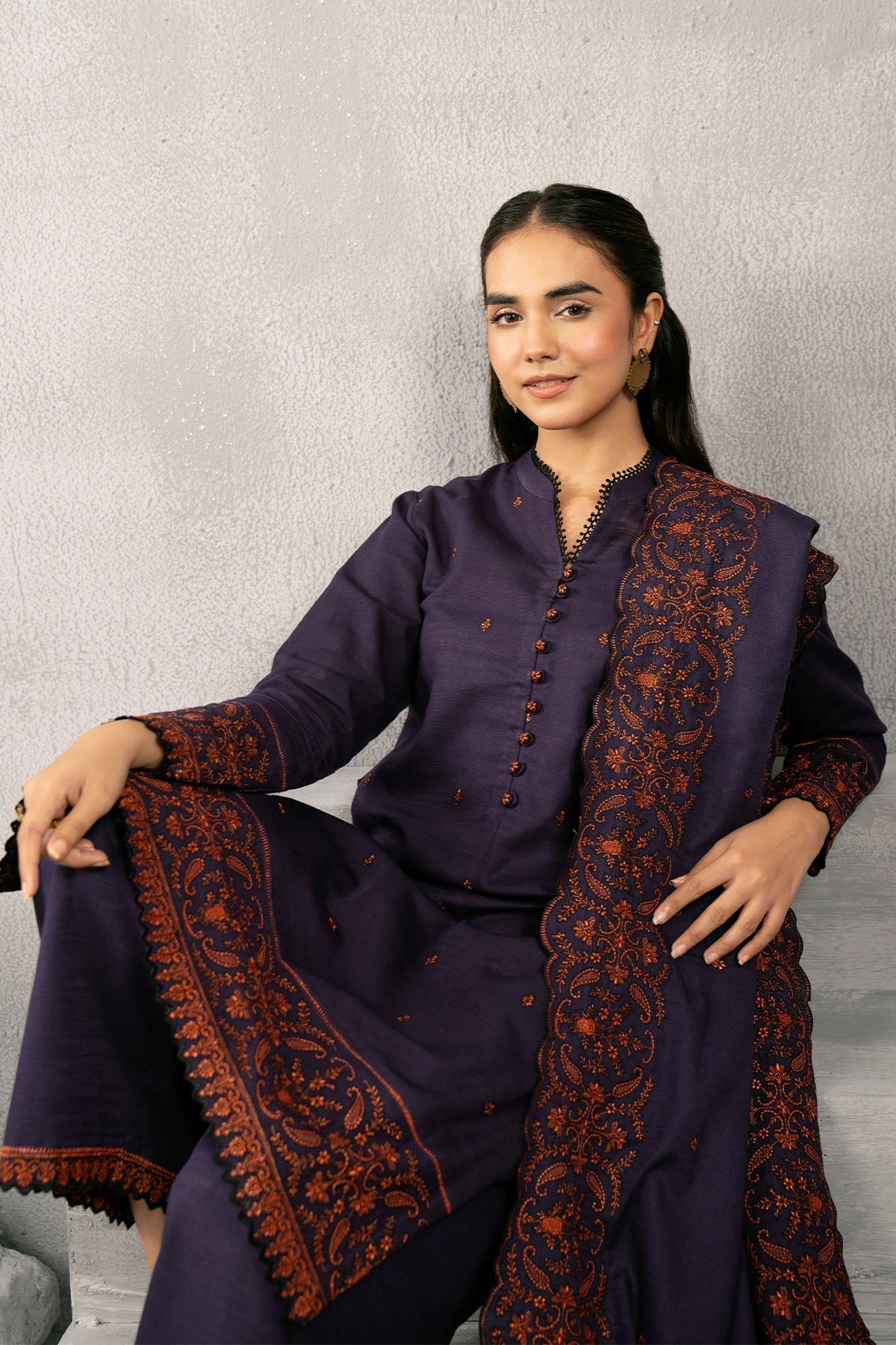 Kayseria | Winter Khaddar 24 | C6066-1 - Ladies Clothes - Maria Faisal