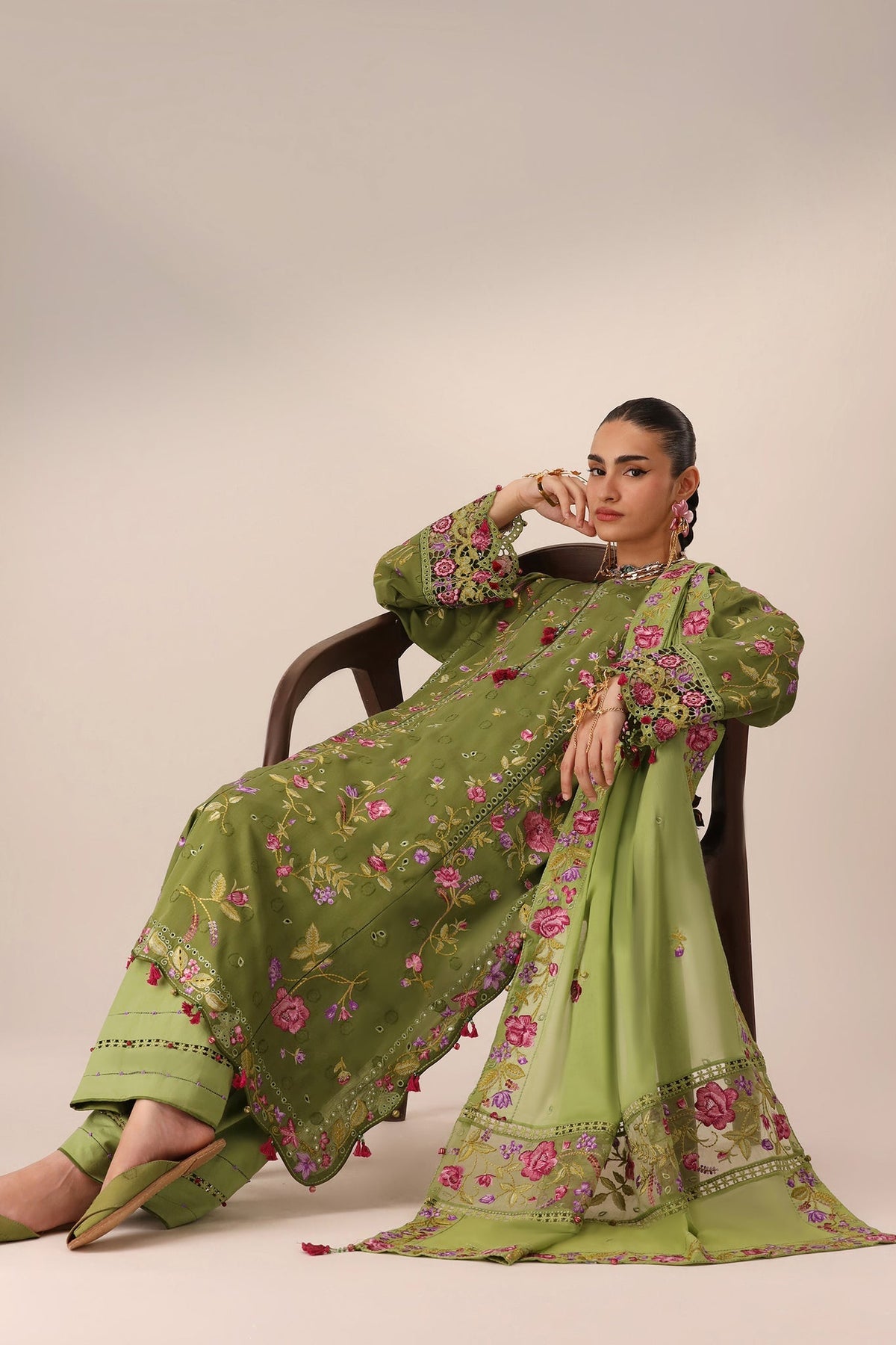 Elan | Stitched Pret 26 | GULRAAZ (EL26-08 A ST) - Luxury Dress - available at Maria Faisal in UK and USA.