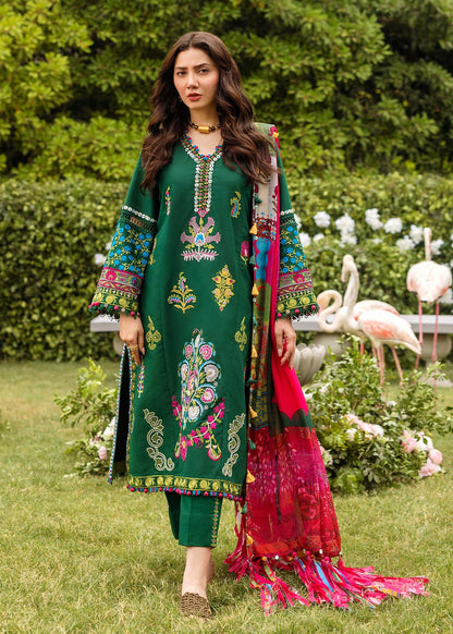 Sadaf Fawad Khan | Lawn 24 | Ada (A) - Designer Dress with Intricate embroidery and embellishments. Shop elegent wedding dress at Maria Faisal.