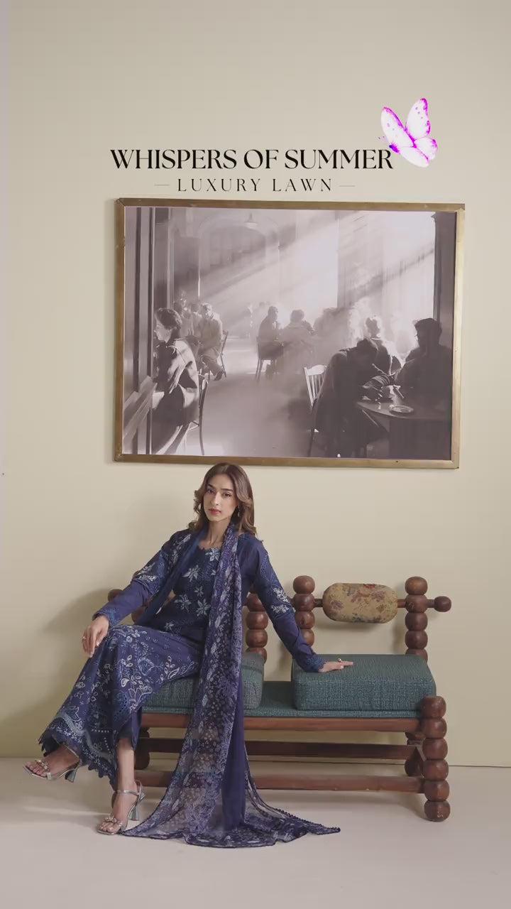 Neeshay | Whispers of Summer Luxury Lawn | LAYLA - Luxury Dress - available at Maria Faisal in UK and USA.