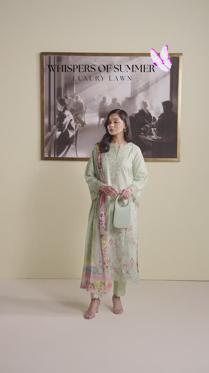 Neeshay | Whispers of Summer Luxury Lawn | INEZ - Luxury Dress - available at Maria Faisal in UK and USA.