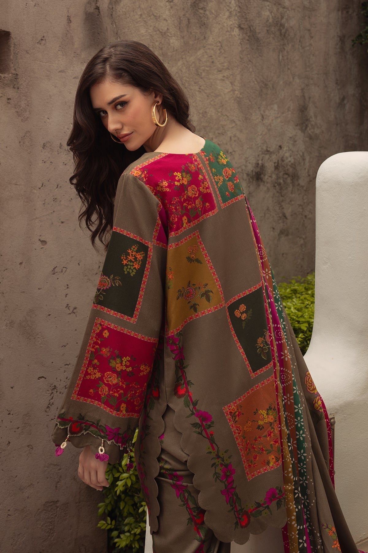 Charizma | C Prints Winter 25 | 3 - PC Unstitched Printed Linen Collection CPW5 - 03 - is Brown dress from Charizma - Ladies Clothes - Maria Faisal