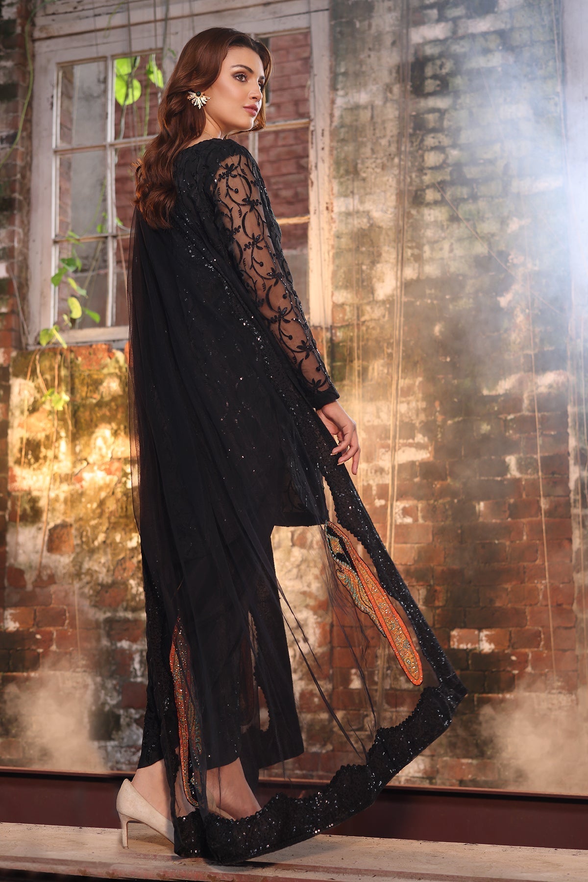 Charizma | Festive Pret | CMA - 4 - 051 BB - is Black dress from Charizma - Ladies Clothes - Maria Faisal