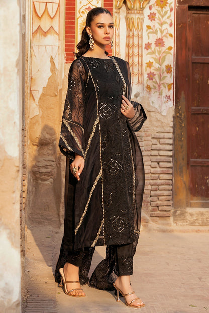 Charizma | Festive Pret | CMA - 4 - 115 LL - is Black dress from Charizma - Ladies Clothes - Maria Faisal