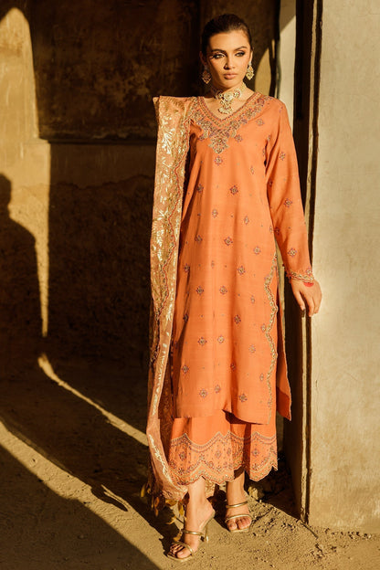 Charizma | Festive Pret | CMA - 5 - 015 C - is Peach dress from Charizma - Ladies Clothes - Maria Faisal