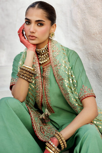 Charizma | Festive Pret | CMA - 5 - 017 G - is Green dress from Charizma - Ladies Clothes - Maria Faisal
