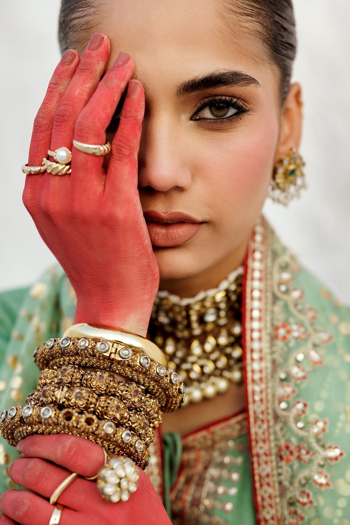 Charizma | Festive Pret | CMA - 5 - 017 G - is Green dress from Charizma - Ladies Clothes - Maria Faisal