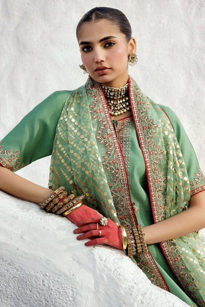 Charizma | Festive Pret | CMA - 5 - 017 G - is Green dress from Charizma - Ladies Clothes - Maria Faisal