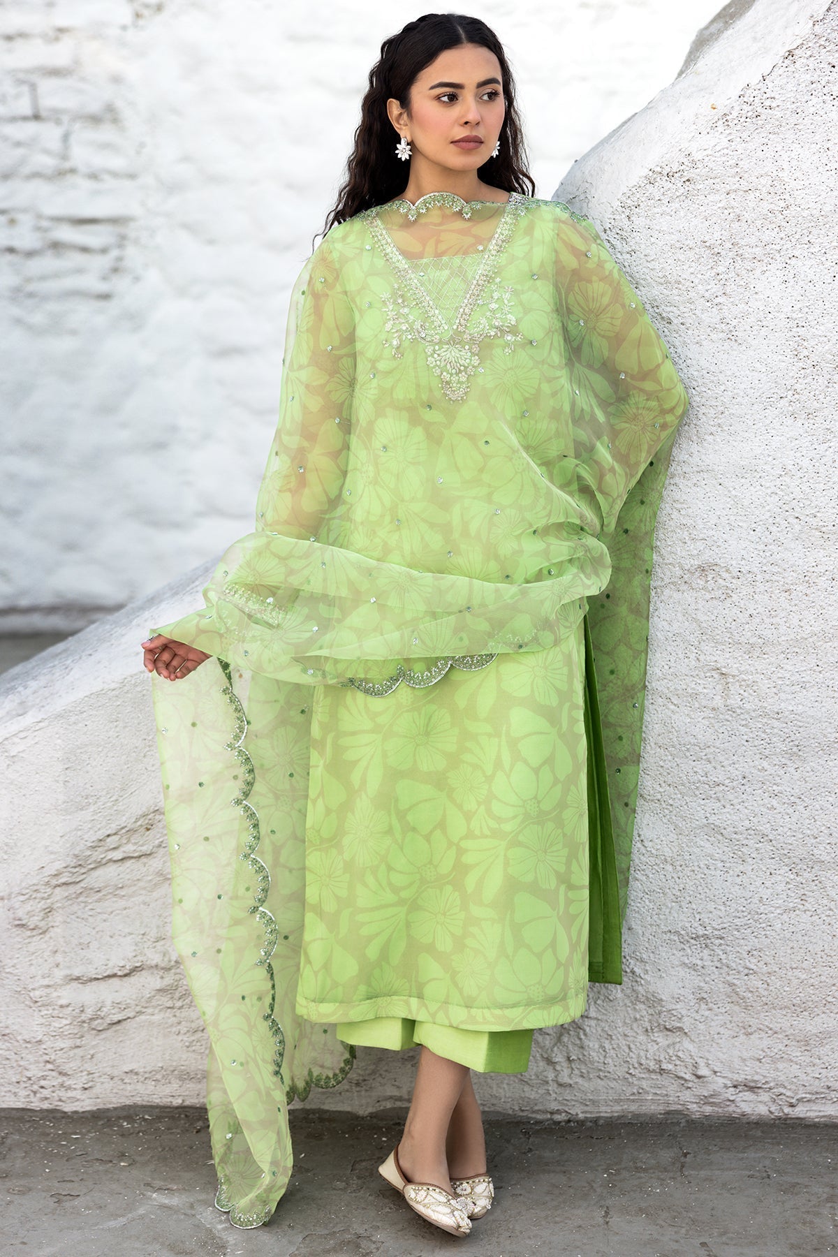 Charizma | Festive Pret | CMA - 5 - 022 GG - is Green dress from Charizma - Ladies Clothes - Maria Faisal