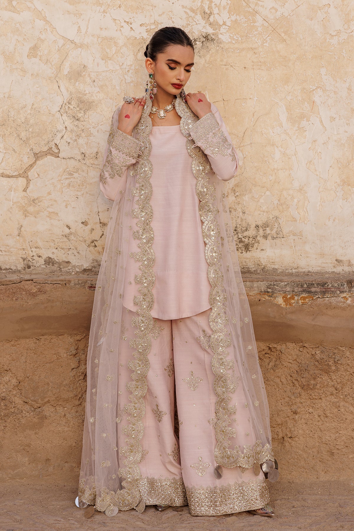 Charizma | Festive Pret | CMA - 5 - 045 P - is Light Pink dress from Charizma - Ladies Clothes - Maria Faisal