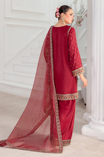 Charizma | Festive Pret | CMA - 5 - 048 R - is Red dress from Charizma - Ladies Clothes - Maria Faisal