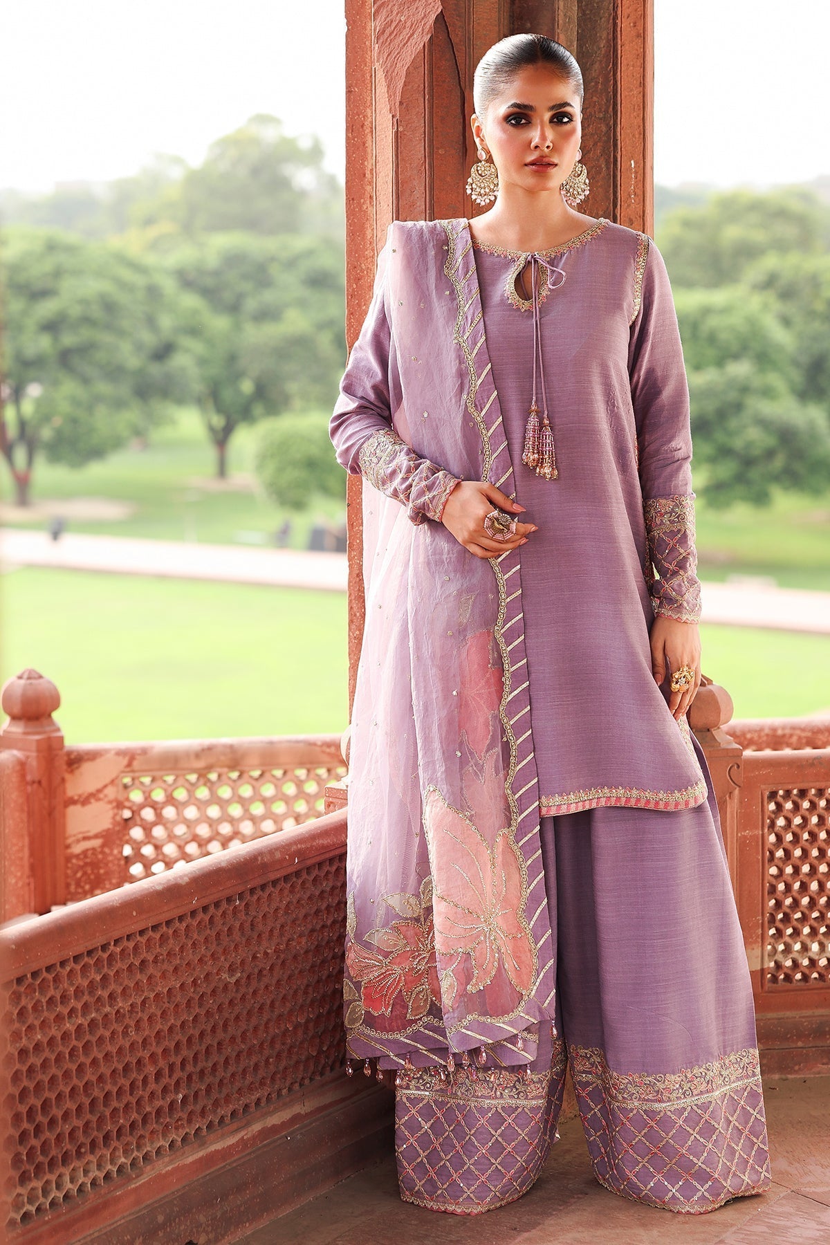 Charizma | Festive Pret | CMA - 5 - 064 P - is Pink dress from Charizma - Ladies Clothes - Maria Faisal