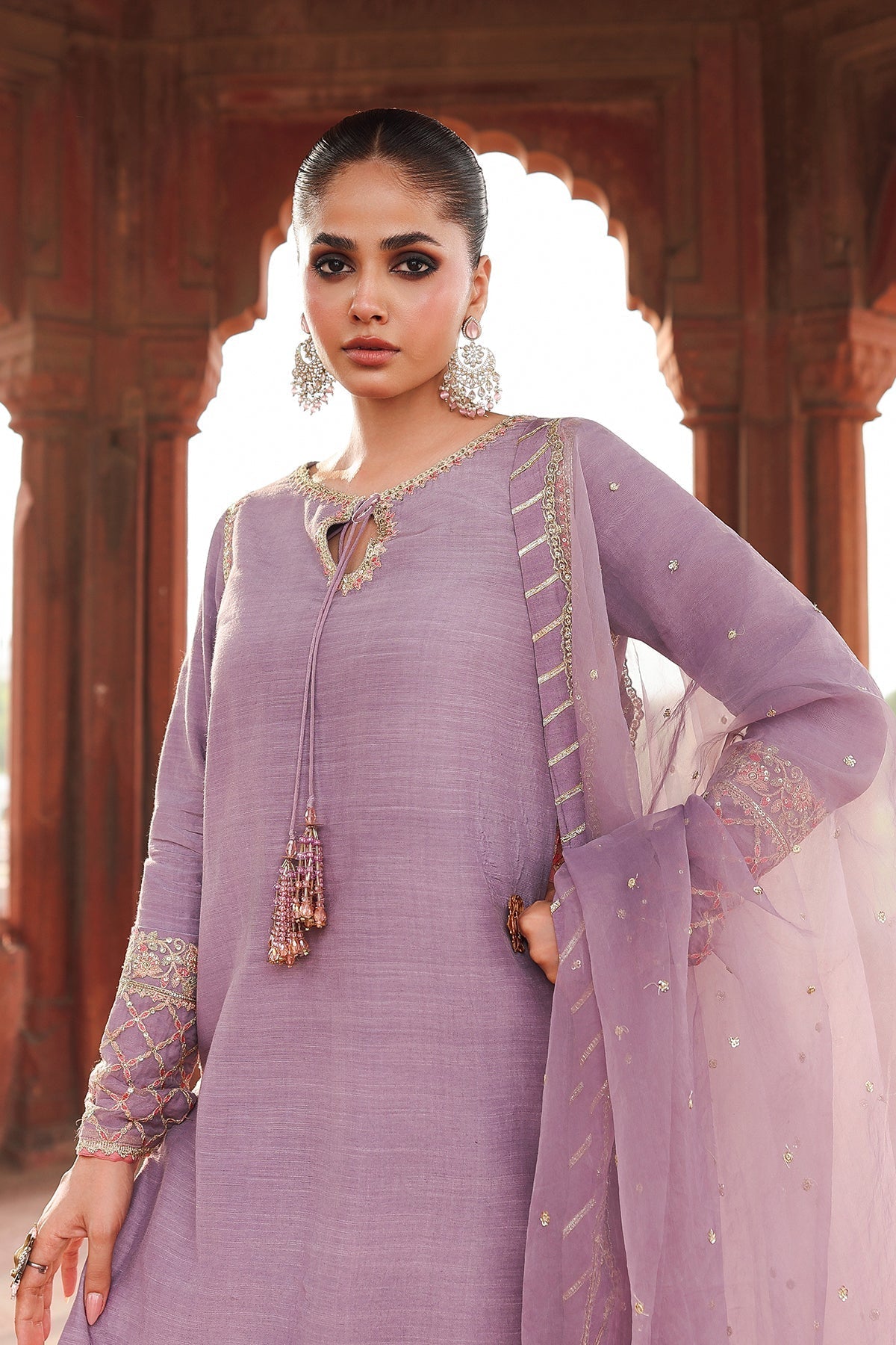 Charizma | Festive Pret | CMA - 5 - 064 P - is Pink dress from Charizma - Ladies Clothes - Maria Faisal