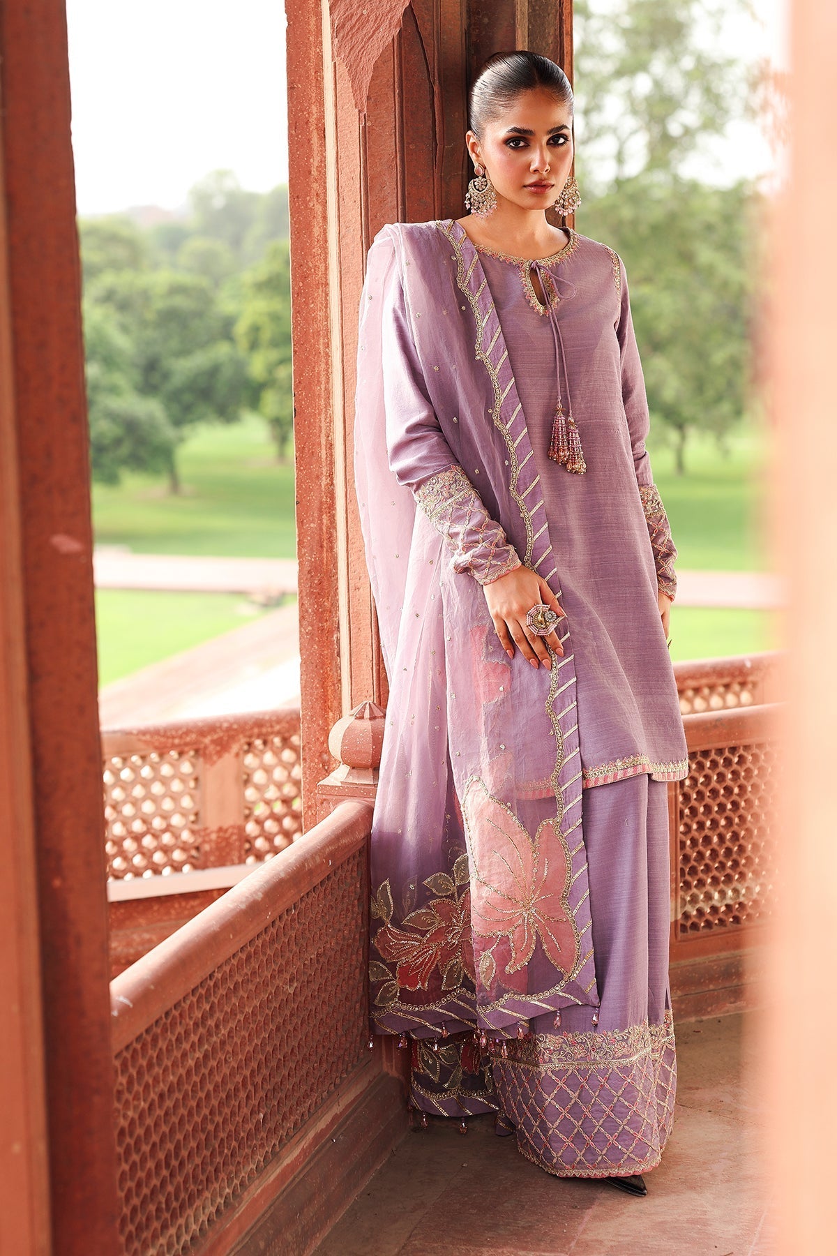Charizma | Festive Pret | CMA - 5 - 064 P - is Pink dress from Charizma - Ladies Clothes - Maria Faisal