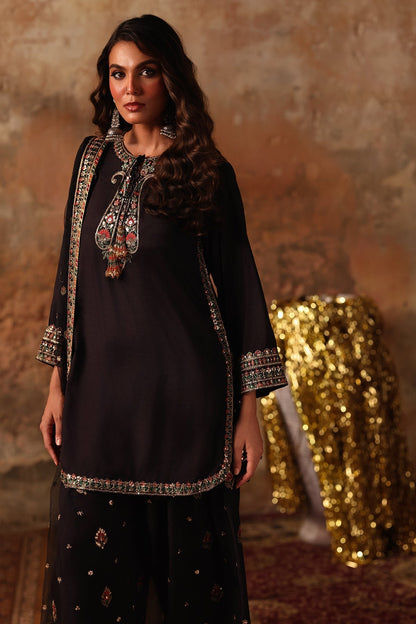 Charizma | Festive Pret | CMA - 5 - 065 B - is Black dress from Charizma - Ladies Clothes - Maria Faisal