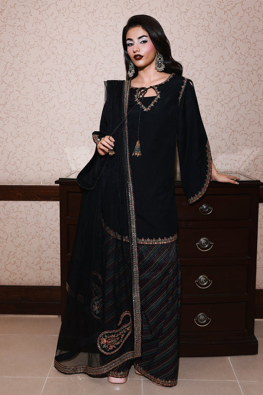 Charizma | Festive Pret | CMA - 5 - 084 B - is Black dress from Charizma - Ladies Clothes - Maria Faisal