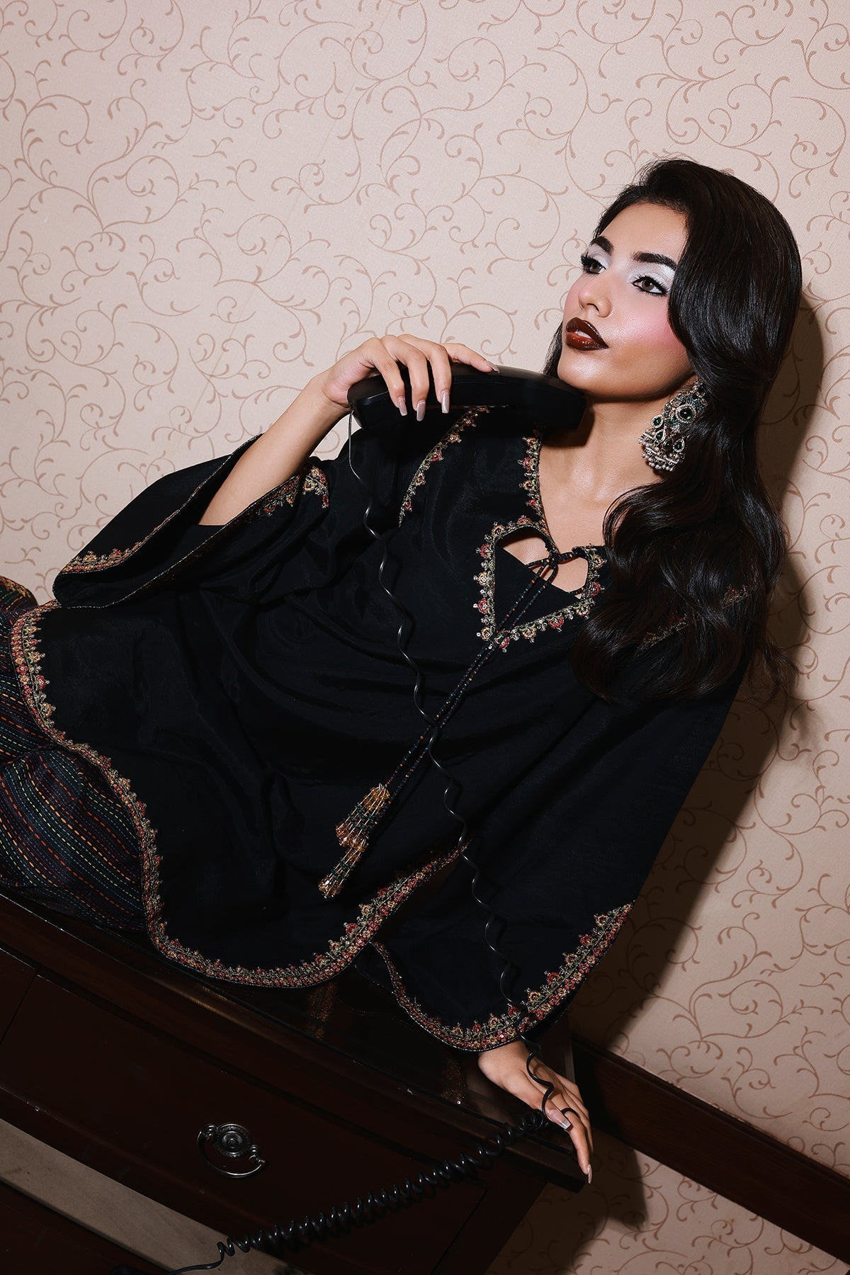 Charizma | Festive Pret | CMA - 5 - 084 B - is Black dress from Charizma - Ladies Clothes - Maria Faisal