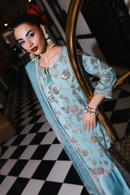 Charizma | Festive Pret | CMA - 5 - 111 B - is Blue dress from Charizma - Ladies Clothes - Maria Faisal