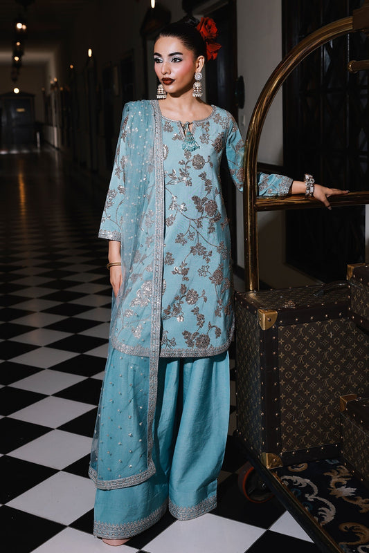 Charizma | Festive Pret | CMA - 5 - 111 B - is Blue dress from Charizma - Ladies Clothes - Maria Faisal