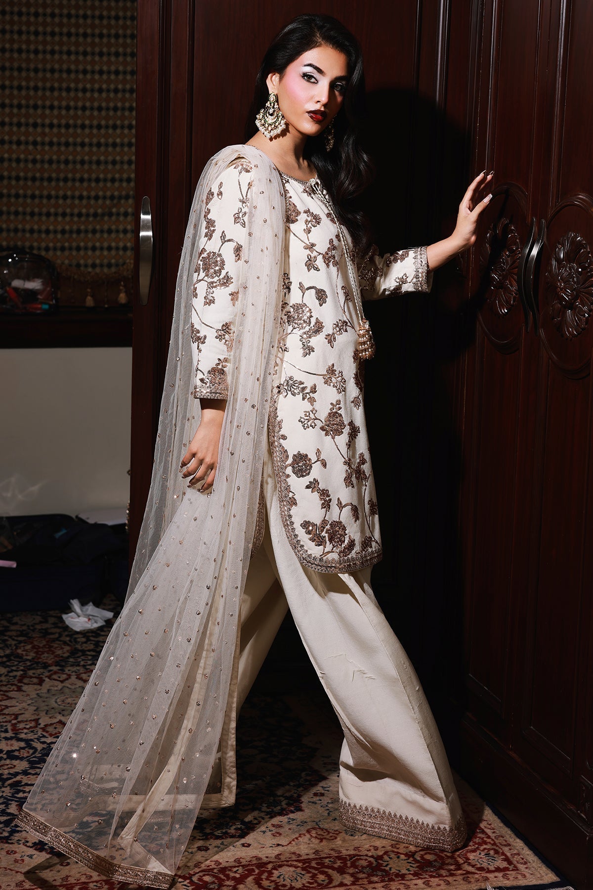 Charizma | Festive Pret | CMA - 5 - 113 O - is Off White dress from Charizma - Ladies Clothes - Maria Faisal