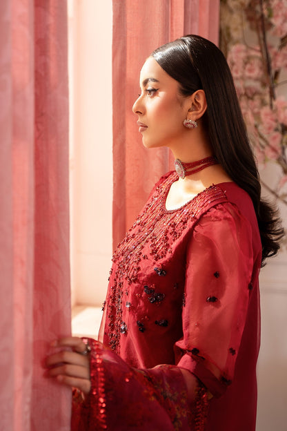 Charizma | Festive Pret | CMA - 5 - 119 R - is Red dress from Charizma - Ladies Clothes - Maria Faisal