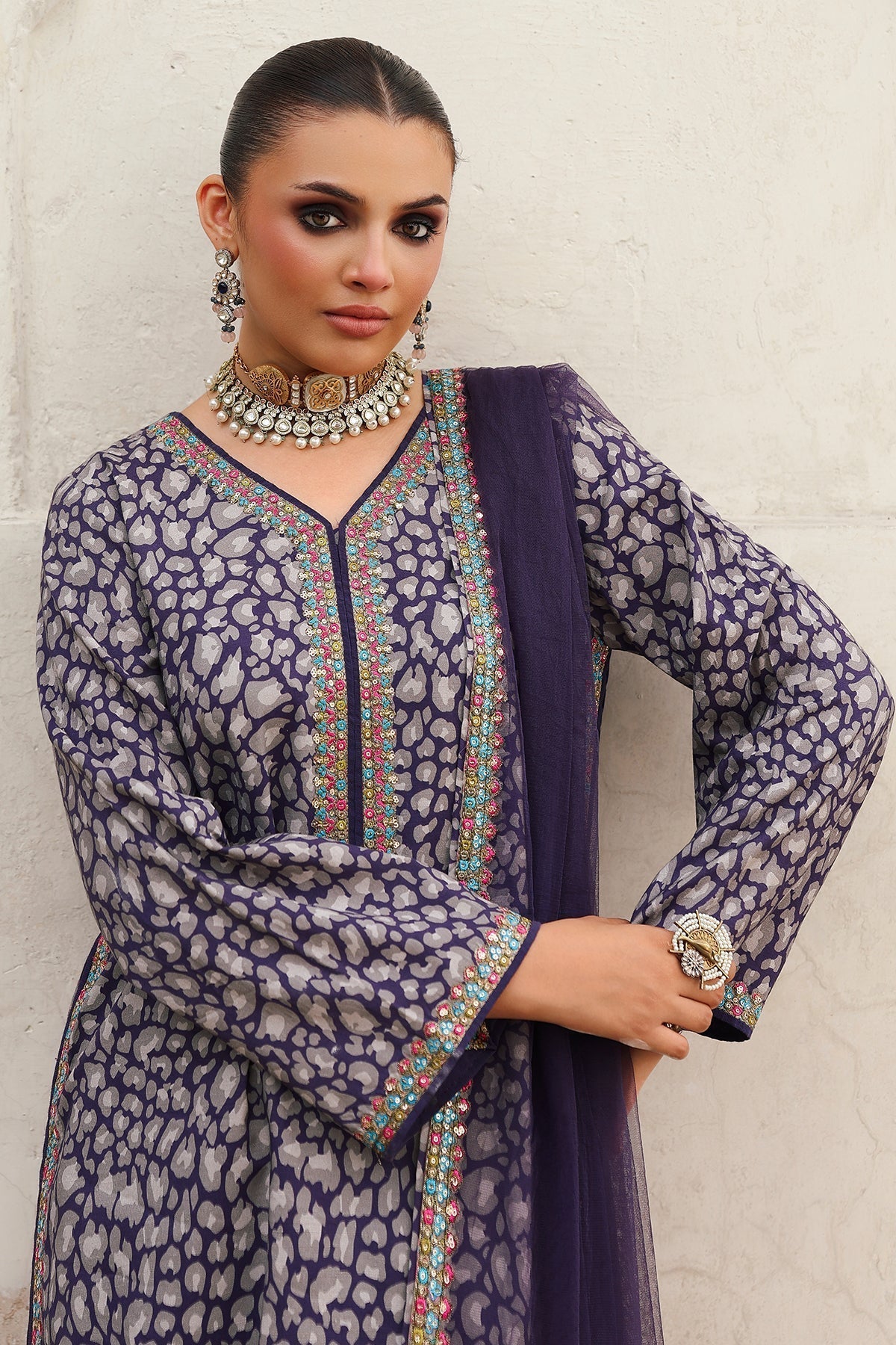 Charizma | Festive Pret | CMA - 5 - 121A - is Blue dress from Charizma - Ladies Clothes - Maria Faisal
