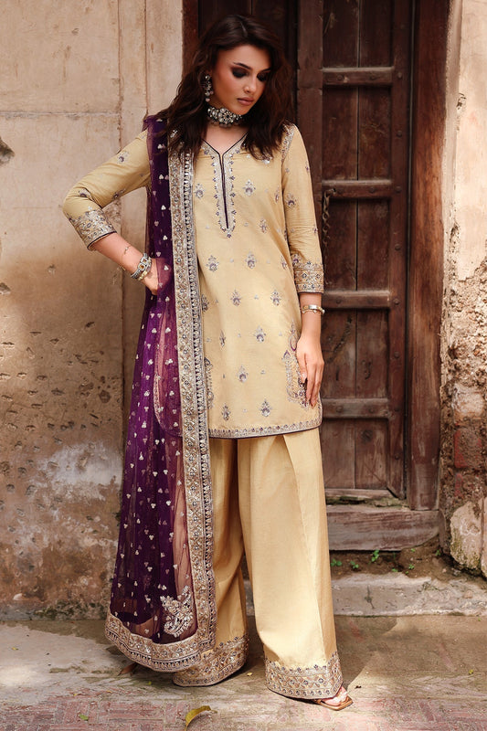 Charizma | Festive Pret | CMA - 5 - 123A - is Beige dress from Charizma - Ladies Clothes - Maria Faisal