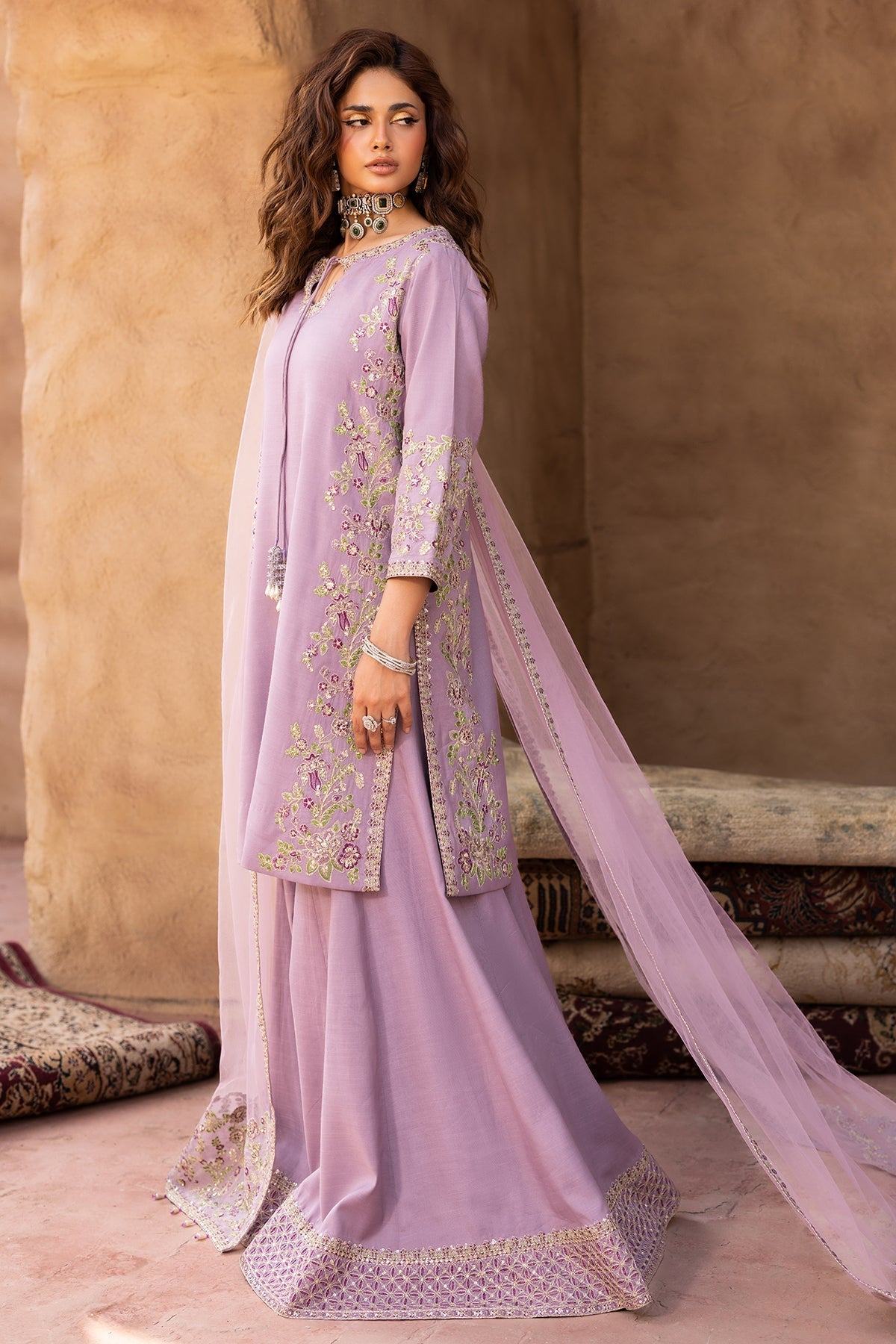 Charizma | Festive Pret | CMA - 5 - 23A - is Purple dress from Charizma - Ladies Clothes - Maria Faisal