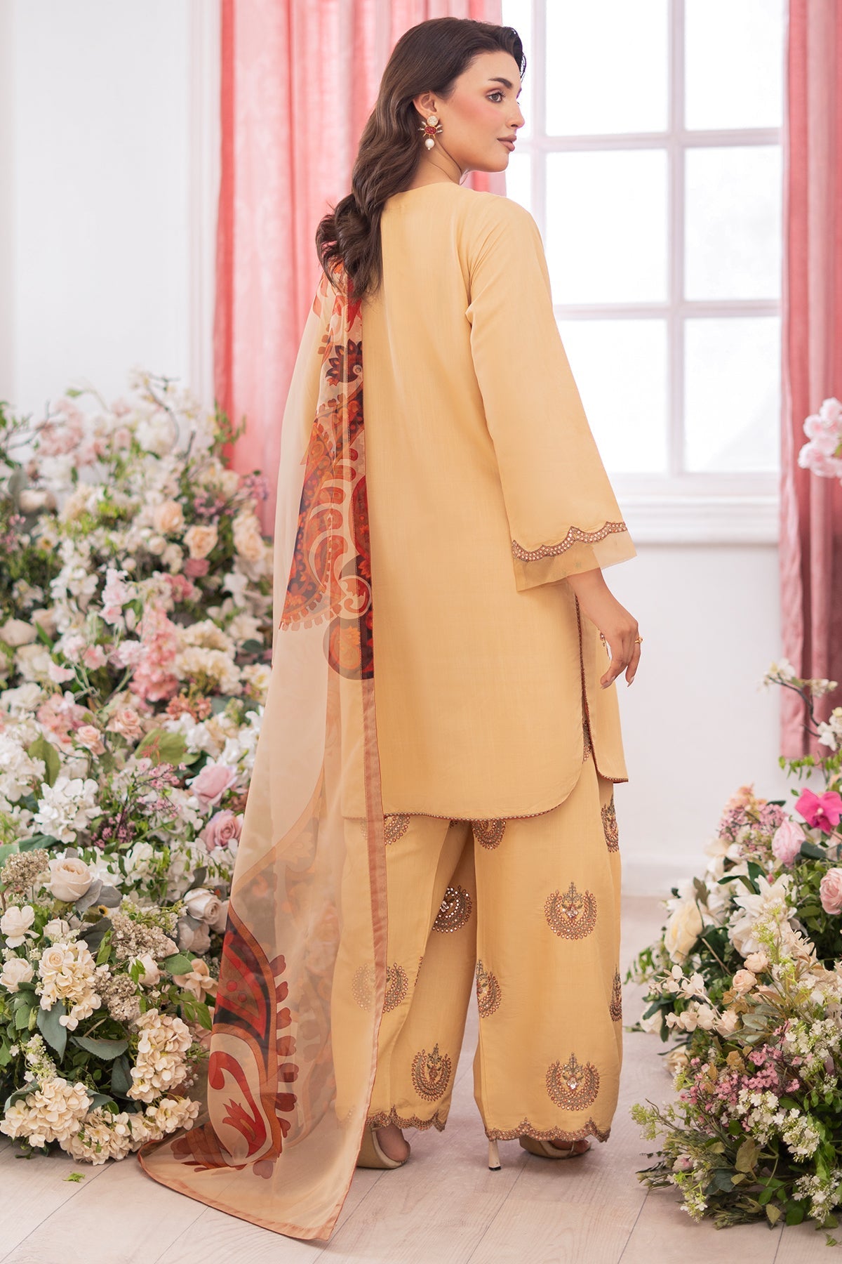 Charizma | Festive Pret | CMA - 5 - 80 O - is Orange dress from Charizma - Ladies Clothes - Maria Faisal