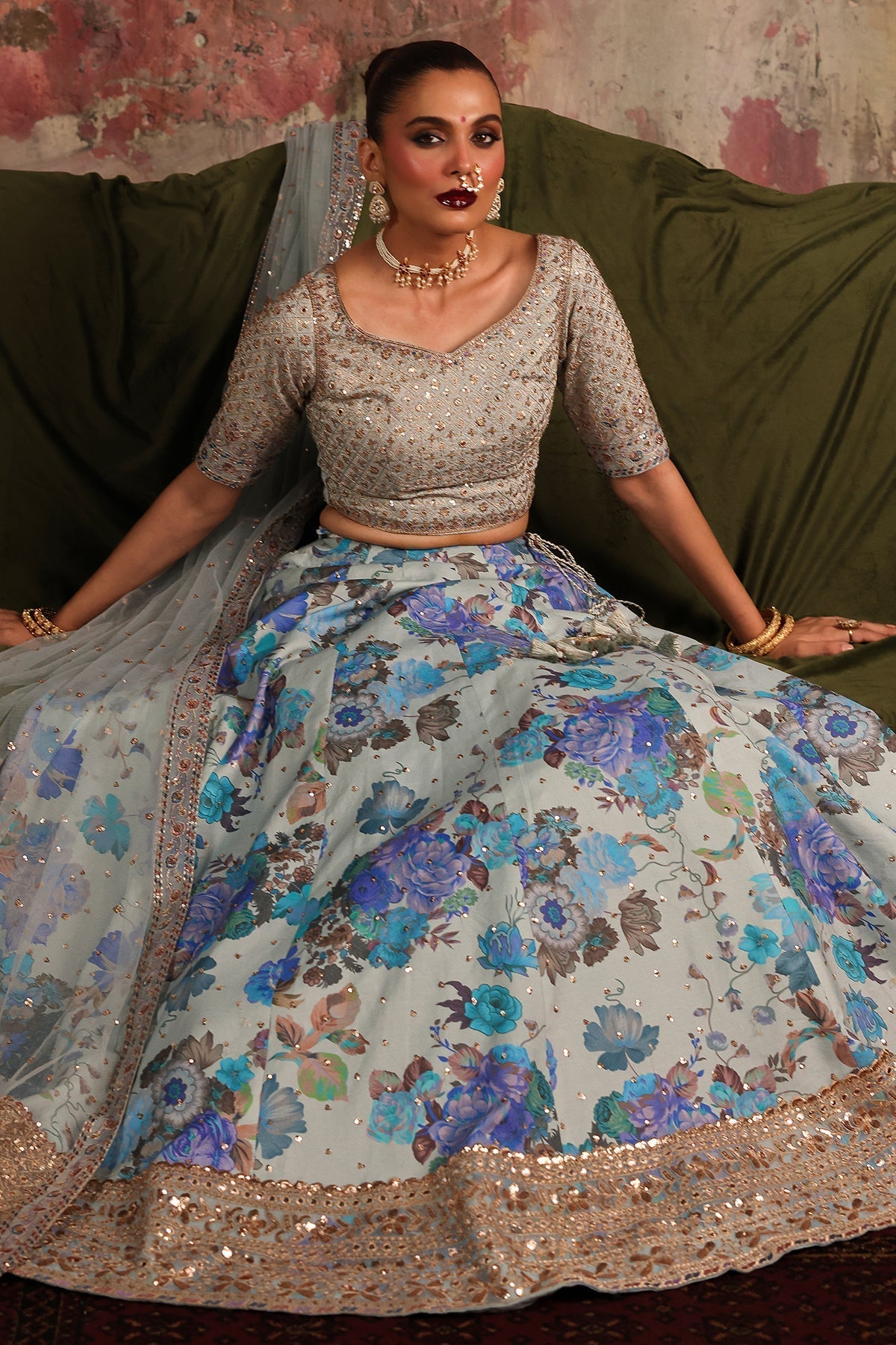 Charizma | Statement Formals | CMA - 5 - 04 - is Sky Blue dress from Charizma - Ladies Clothes - Maria Faisal