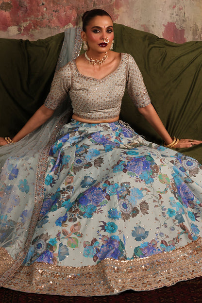 Charizma | Statement Formals | CMA - 5 - 04 - is Sky Blue dress from Charizma - Ladies Clothes - Maria Faisal