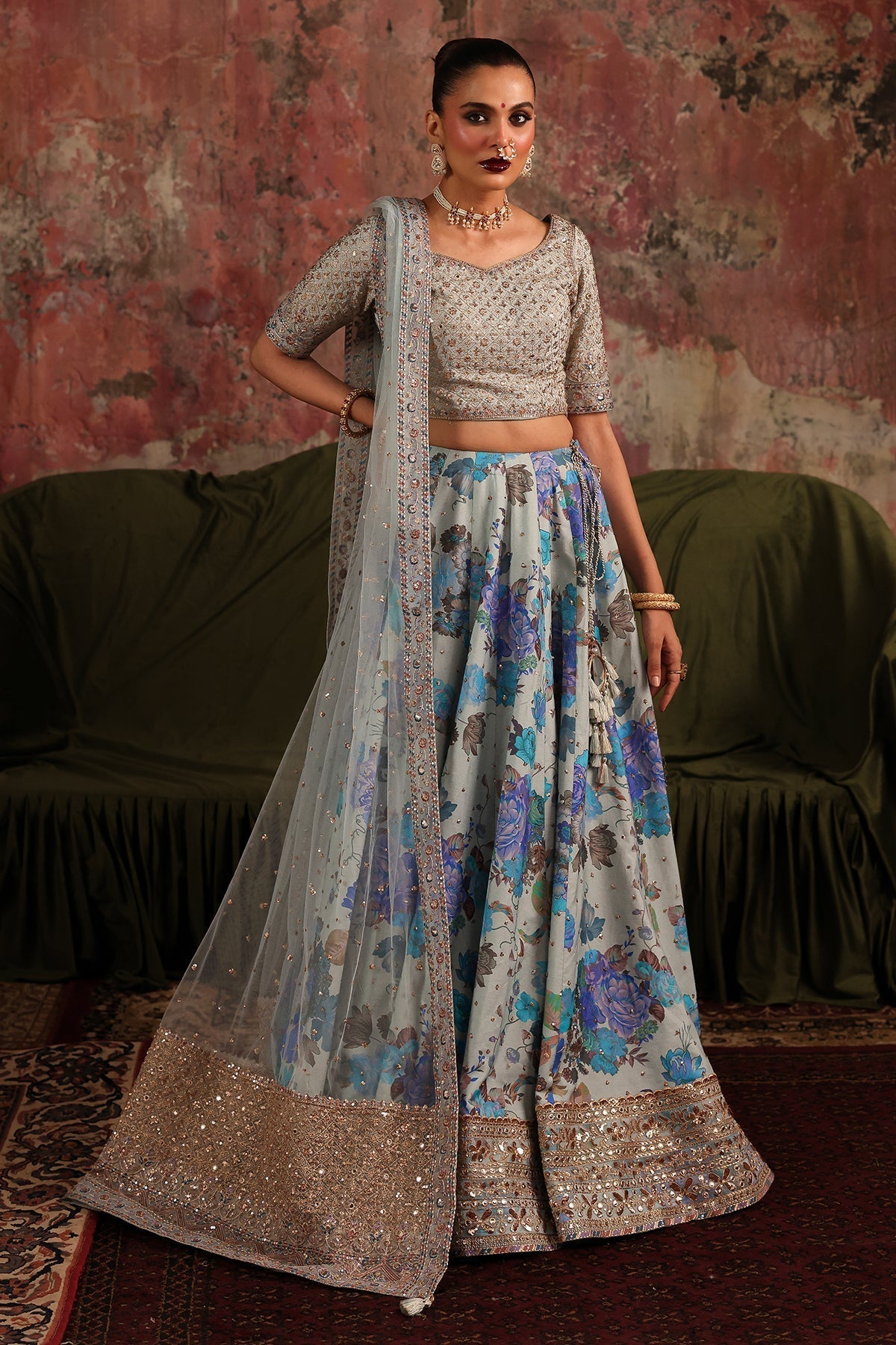 Charizma | Statement Formals | CMA - 5 - 04 - is Sky Blue dress from Charizma - Ladies Clothes - Maria Faisal