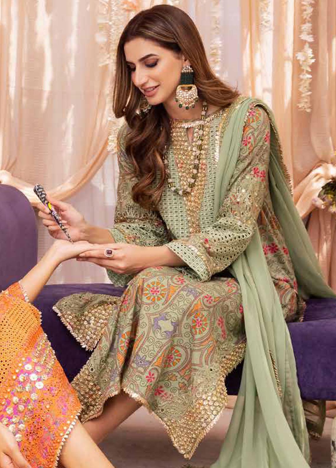 Charizma | Luxury Embroidered Eid Collection | ED23-06 - Ladies Clothes - Maria Faisal