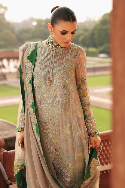 Charizma | Vasal Chiffon 25 | VSL25 - 23 D - is Beige dress from Charizma - Ladies Clothes - Maria Faisal