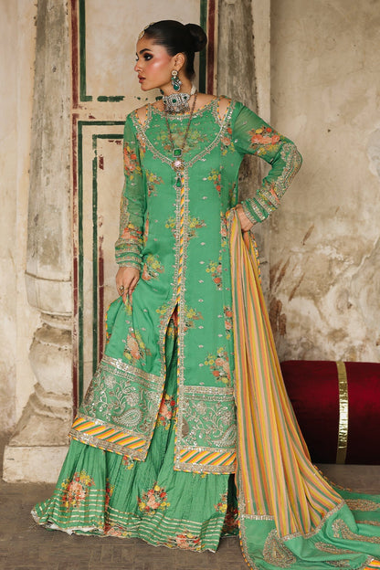 Charizma | Vasal Chiffon 25 | VSL25 - 28 A - is Mint Green dress from Charizma - Ladies Clothes - Maria Faisal