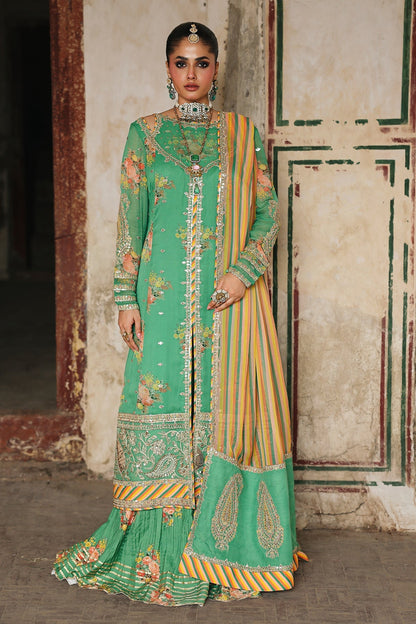 Charizma | Vasal Chiffon 25 | VSL25 - 28 A - is Mint Green dress from Charizma - Ladies Clothes - Maria Faisal