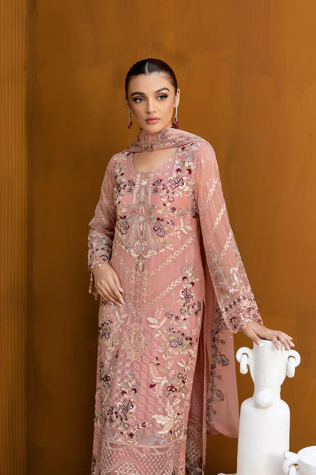 Ramsha | Chevron Chiffon Collection | A-1005 - Ladies Clothes 