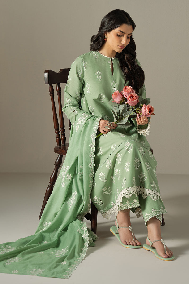 Cross Stitch | Chikankari Lawn 25 | SAGE GARDEN - Ladies Clothes 