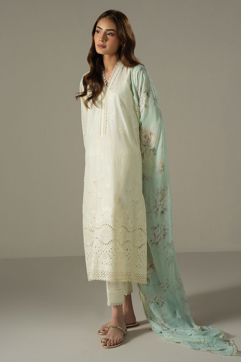 Cross Stitch | Chikankari Lawn 25 | FLORAL MELODY - Ladies Clothes 