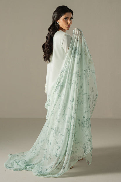 Cross Stitch | Chikankari Lawn 25 | BLUE AURA - Ladies Clothes 