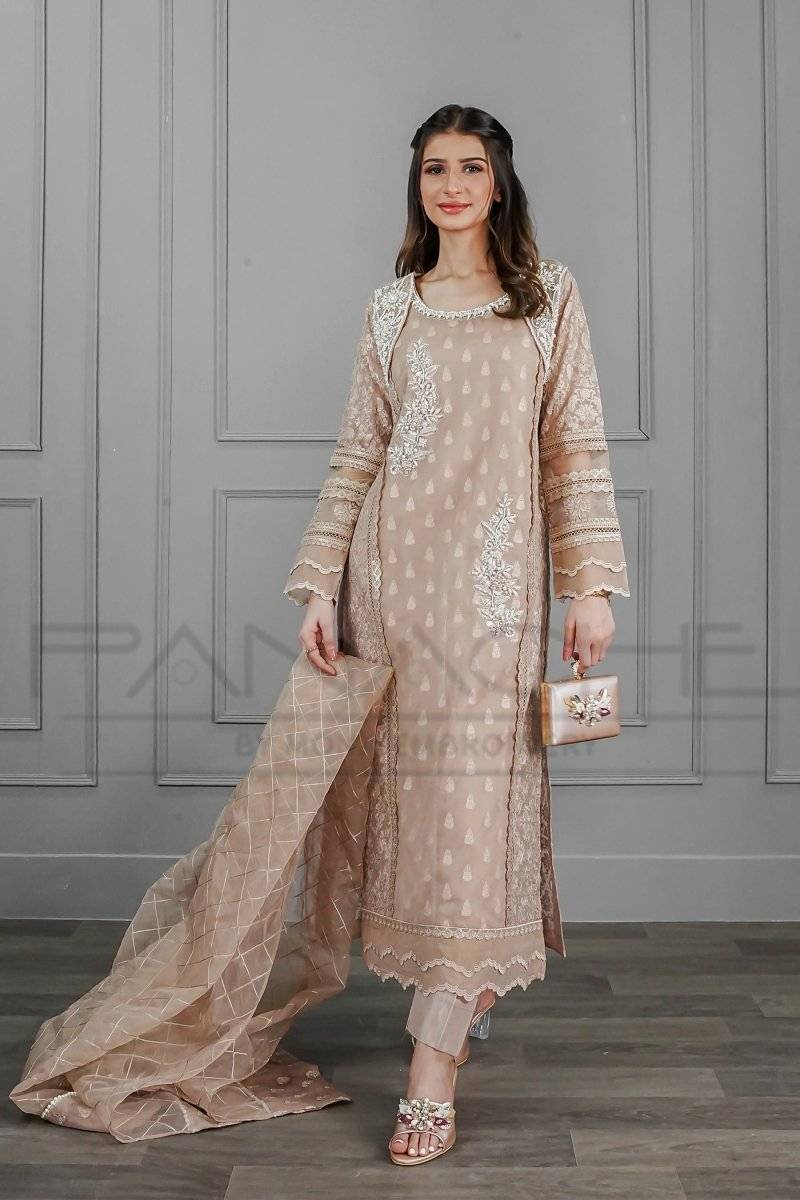 Panache | Pret | Classy Rosette Couture by Maria Faisal - Registered Vendor of : Panache By Mona - type : Ladies Clothes - 100% original wedding dresses