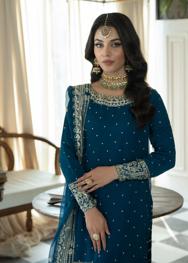 Haseens | Riwayat Luxe | Deeya - Formal Dress - available at Maria Faisal in UK and USA.