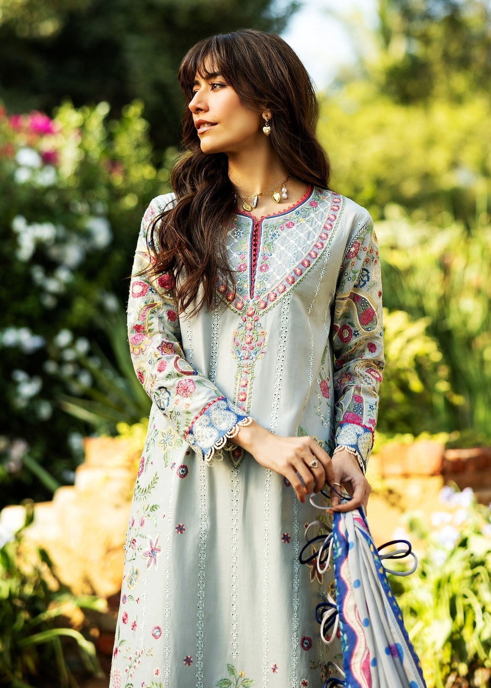 Sadaf Fawad Khan | Siraa Lawn 25 | PAISLEY GARDEN - A by Maria Faisal - Registered Vendor of : Sadaf Fawad Khan - type : Ladies Clothes - 100% original wedding dresses